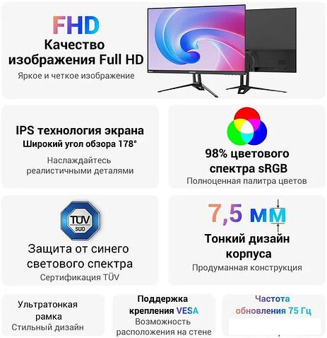Монитор Sanc N500 III M2453 (белый)