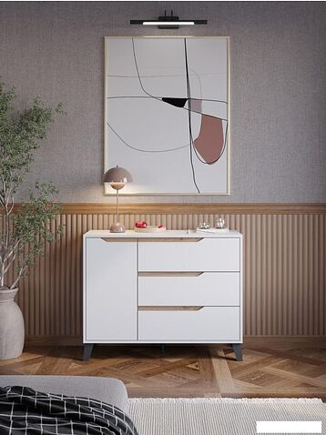 Тумба ЭлиГард Eyva 1D3S (белый)