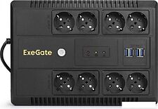 Источник бесперебойного питания ExeGate Neo NNB-1000.LED.AVR.8SH.CH EX293855RUS Источник бесперебойного питания ExeGate Neo NNB-1000.LED.AVR.8SH.CH EX293855RUS