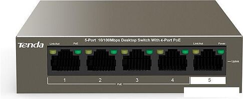 Неуправляемый коммутатор Tenda TEF1105P-4-38W