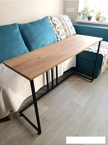 Консольный стол Millwood Лиссабон 1 (дуб золотой craft/черный)