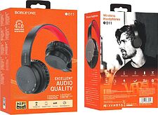 Наушники Borofone BO11 (черный/красный)