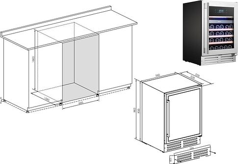 Винный шкаф Temptech EX60DX