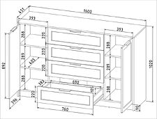 Тумба Интерлиния Концепт Тренд КТ-Т160 (белый платинум/белый)