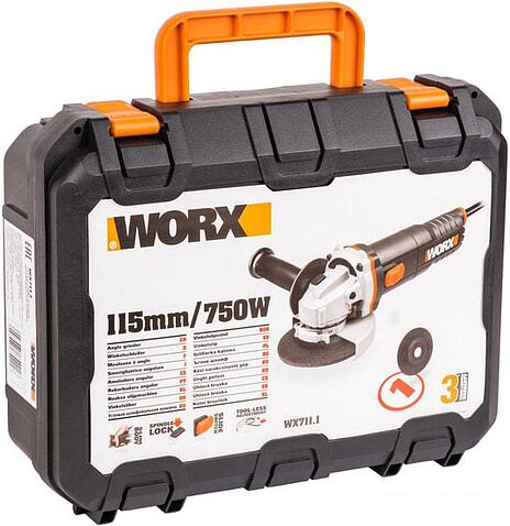 Угловая шлифмашина Worx WX711.1 (кейс)