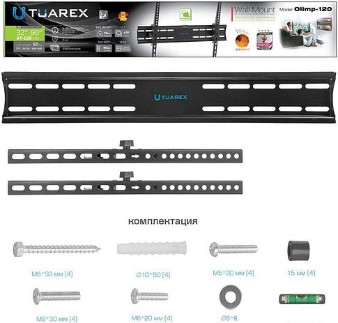 Кронштейн для телевизора Tuarex Olimp-118 (черный)