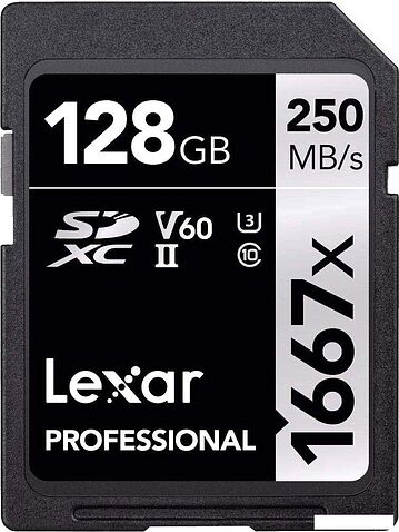 Карта памяти Lexar LSD128CB1667 SDXC 128GB Карта памяти Lexar LSD128CB1667 SDXC 128GB