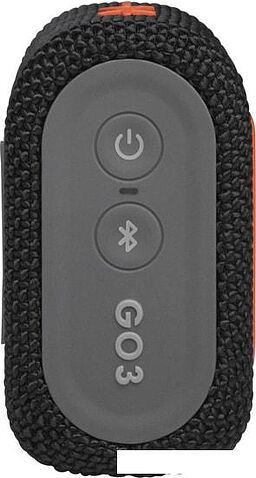 Беспроводная колонка JBL Go 3 (черный/оранжевый)