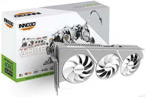 Видеокарта Inno3D RTX 4080 Super X3 OC White N408S3-166XX-18703259
