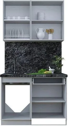 Готовая кухня Интерлиния Тренд 1.1Б (океан/океан/дуб бунратти)