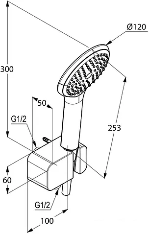 Душевой гарнитур  Kludi Freshline 6787005-00