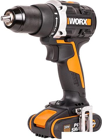 Дрель-шуруповерт Worx WX102 (с 2-мя АКБ, кейс)