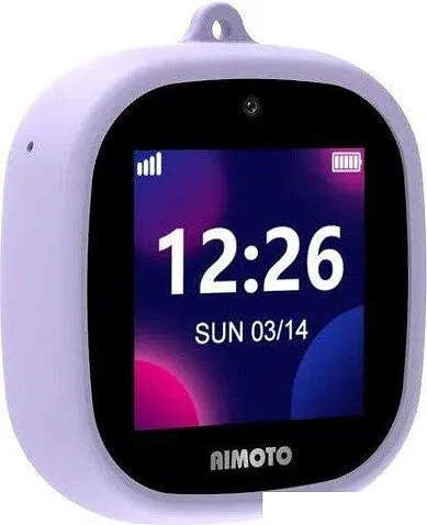 Умные часы с наушниками Aimoto Crystal 4G (сиреневый)