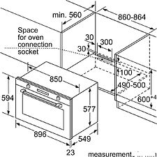 Газовый духовой шкаф Bosch VGD553FB0