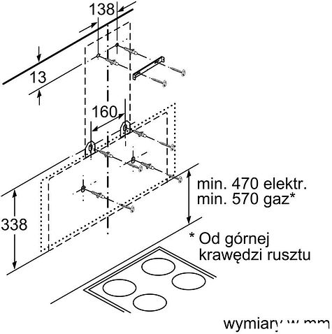 Кухонная вытяжка Bosch Serie 2 DWK095G60