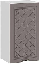 Шкаф навесной Трия Бьянка 1В4 (белый/дуб серый)