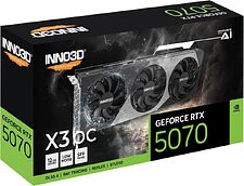 Видеокарта Inno3D GeForce RTX 5070 X3 OC N50703-12D7X-195064L Видеокарта Inno3D GeForce RTX 5070 X3 OC N50703-12D7X-195064L