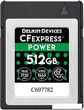 Карта памяти Delkin Devices Power CFexpress DCFX1-512 512GB Карта памяти Delkin Devices Power CFexpress DCFX1-512 512GB