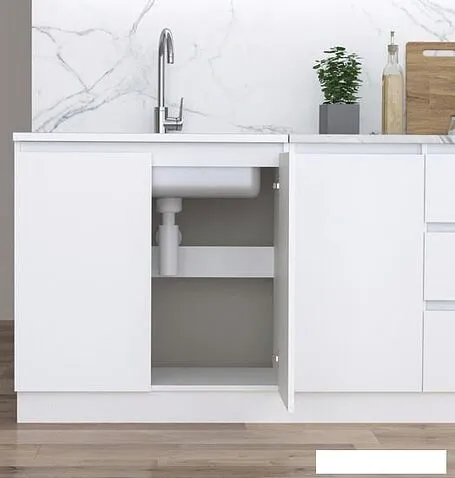 Шкаф напольный Артём-Мебель Мэри 800мм СН-114.215 (белый)