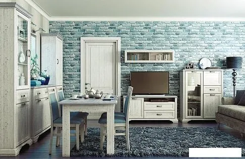 Тумба Anrex Monako RTV 1D2SN (сосна винтаж/дуб анкона)