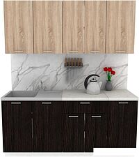 Готовая кухня ЭлиГард Lion 1.8 (дуб сонома/дуб марбург/королевский опал)