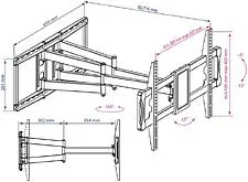Кронштейн Kromax ATLANTIS-70 (черный) Кронштейн Kromax ATLANTIS-70 (черный)