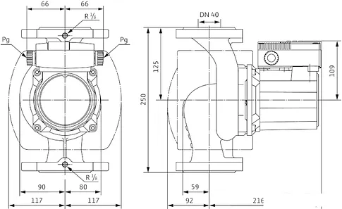 Циркуляционный насос Wilo TOP-S 40/10 (3~400/230 V, PN 6/10)