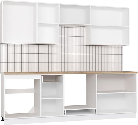 Готовая кухня Mio Tesoro Корнелия Ода-плюс 2.4 (капучино/дуб бунратти)