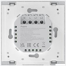 Выключатель Aqara Smart Wall Switch H1 двухклавишный c нейтралью (бежевый) Выключатель Aqara Smart Wall Switch H1 двухклавишный c нейтралью (бежевый)