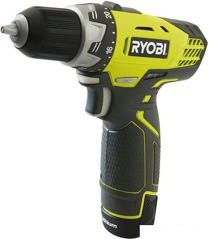 Дрель-шуруповерт Ryobi RCD1201-220S 5133005059 (с 2-мя АКБ, сумка)