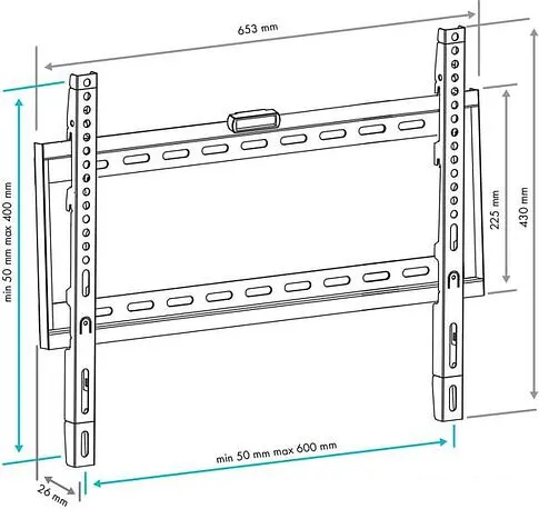 Кронштейн VLK TRENTO-31 (черный)