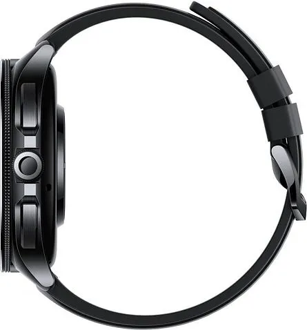 Умные часы Xiaomi Watch 2 Pro LTE (черный, с черным силиконовым ремешком, международная версия)