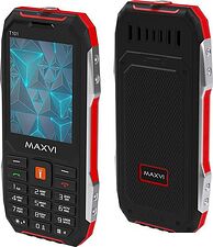 Кнопочный телефон Maxvi T101 (красный)