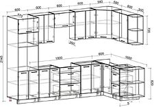 Готовая кухня Интерлиния Мила Лайт 1.68x3.0 правая без столешницы (белый платинум/бетон) Готовая кухня Интерлиния Мила Лайт 1.68x3.0 правая без столешницы (белый платинум/бетон)