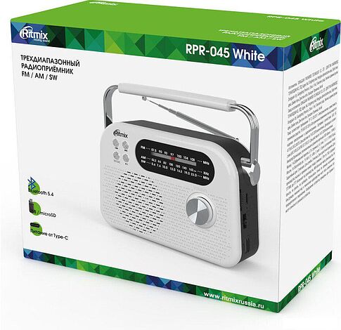 Радиоприемник Ritmix RPR-045 (белый)