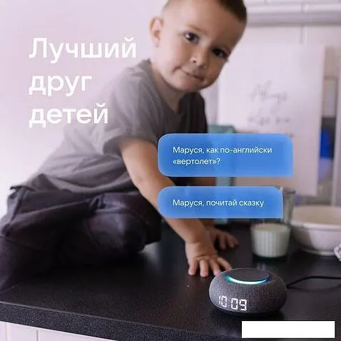 Умная колонка VK Капсула Мини (темно-серый)