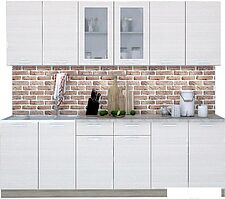 Готовая кухня Интерлиния Мила 24 (вудлайн кремовый)