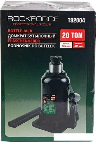 Бутылочный домкрат RockForce RF-T92004(DS) 20т