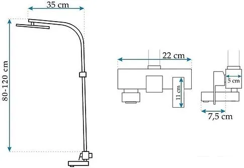 Душевая система Rea Navaro REA-P0802 (хром)