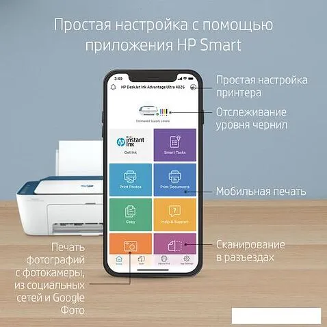 МФУ HP DeskJet Ink Advantage Ultra 4828 25R76A