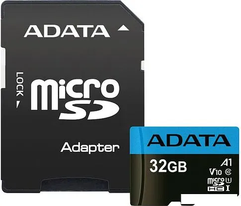 Карта памяти A-Data Premier AUSDH32GUICL10A1-RA1 microSDHC 32GB (с адаптером)