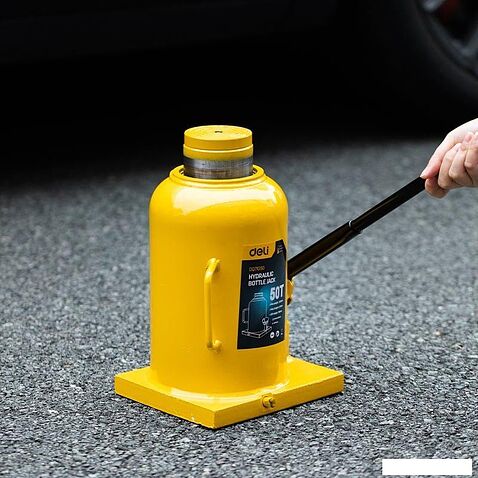 Бутылочный домкрат Deli DQ71050 50т