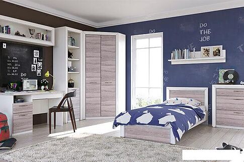 Комод Anrex Olivia 3S (вудлайн кремовый/дуб анкона)