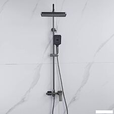 Душевая система  Shevanik S4436T (оружейная сталь)