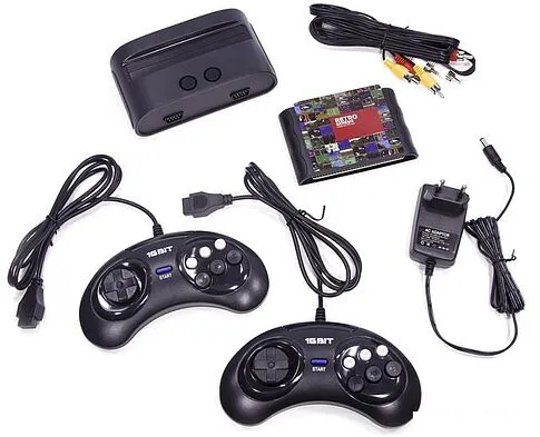 Игровая приставка Retro Genesis Modern mini (2 проводных геймпада, 175 игр)