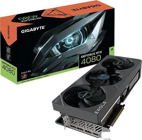 Видеокарта Gigabyte GeForce RTX 4080 16GB Eagle GV-N4080EAGLE-16GD