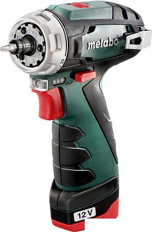 Дрель-шуруповерт Metabo PowerMaxx BS Quick Basic 600156950 (с 2-мя АКБ, кейс, 2 патрона)