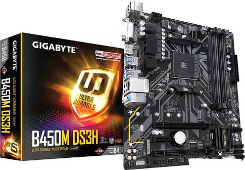Материнская плата Gigabyte B450M DS3H (rev. 1.0)