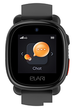 Детские умные часы Elari KidPhone 4G Lite (черный)