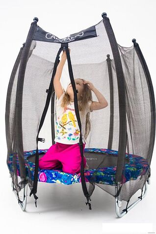 Батут Calviano Outside Master Smile 140 см - 4.5ft (внешняя сетка, складной, без лестницы)